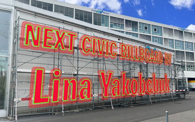Einweihung des CIVIC Billboard 2026 von Lina Yakobchuk