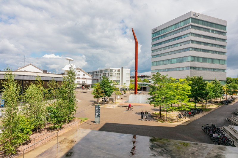The high-rise building of HGK Basel