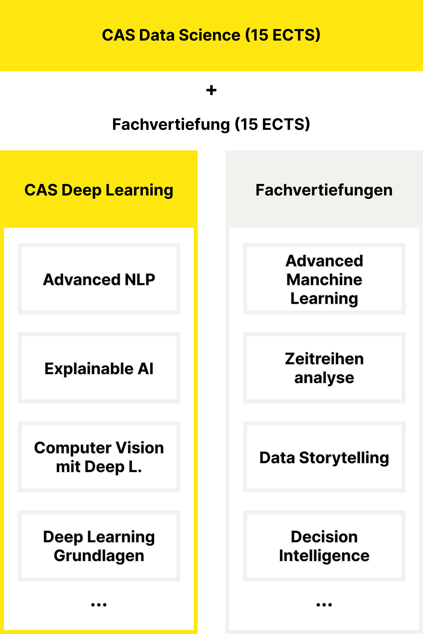 DAS Data Science Modulaufbau