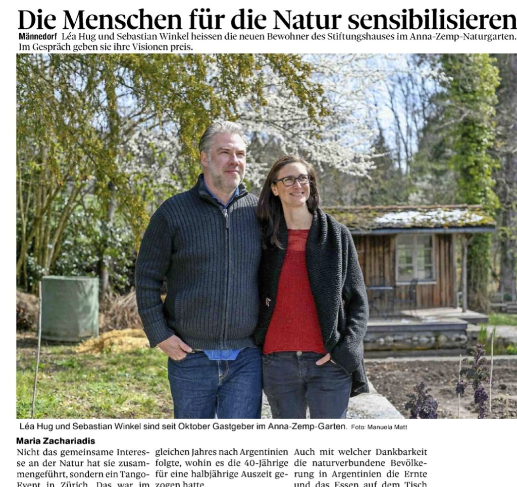 Das Porträt zu Léa Hug in der “Zürichsee Zeitung”.